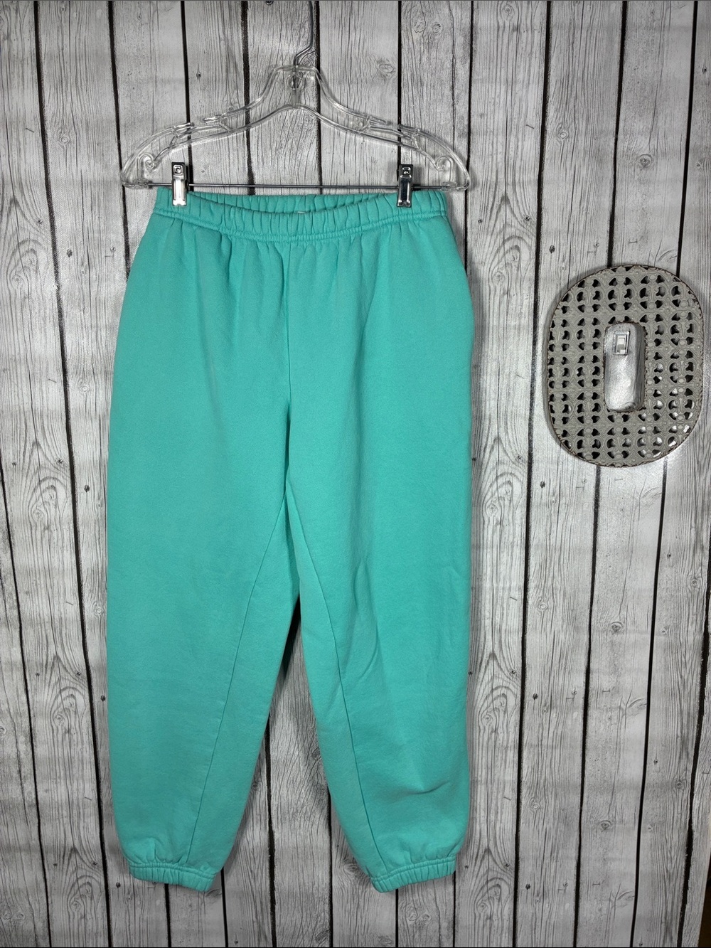 Prinbara| Elastic Waist Teal Sweatpants Size Small